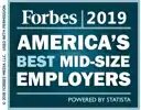 Forbes 2019 America's Best Mid-Size Employers badge