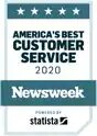 America's Best Customer Service 2020 Newsweek badge